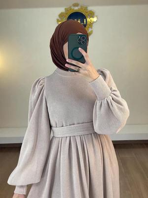 2024 Осень Платье-халат в дубайском стиле в ближневосточном стиле