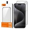 Matte Anti-Fingerprint Screen-Printed HD 9H+ Tempered Glass Screen Protector For iPhone 16, Bubble-Free Auto Adsorption Film
