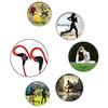 Sport Running Jogging Earphone Earhook Stereo Headphone with Mic for Cell Phone