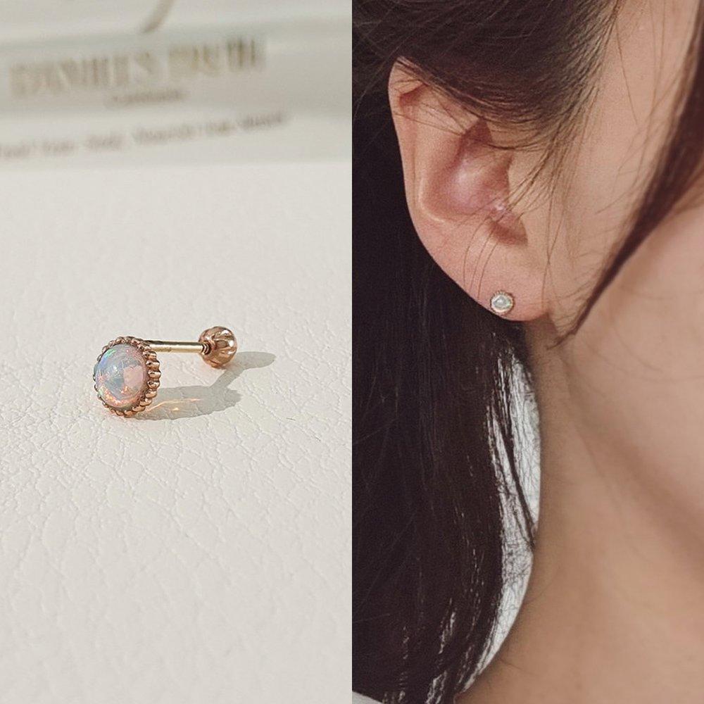 14K Ki0109Pi Opal Piercing
