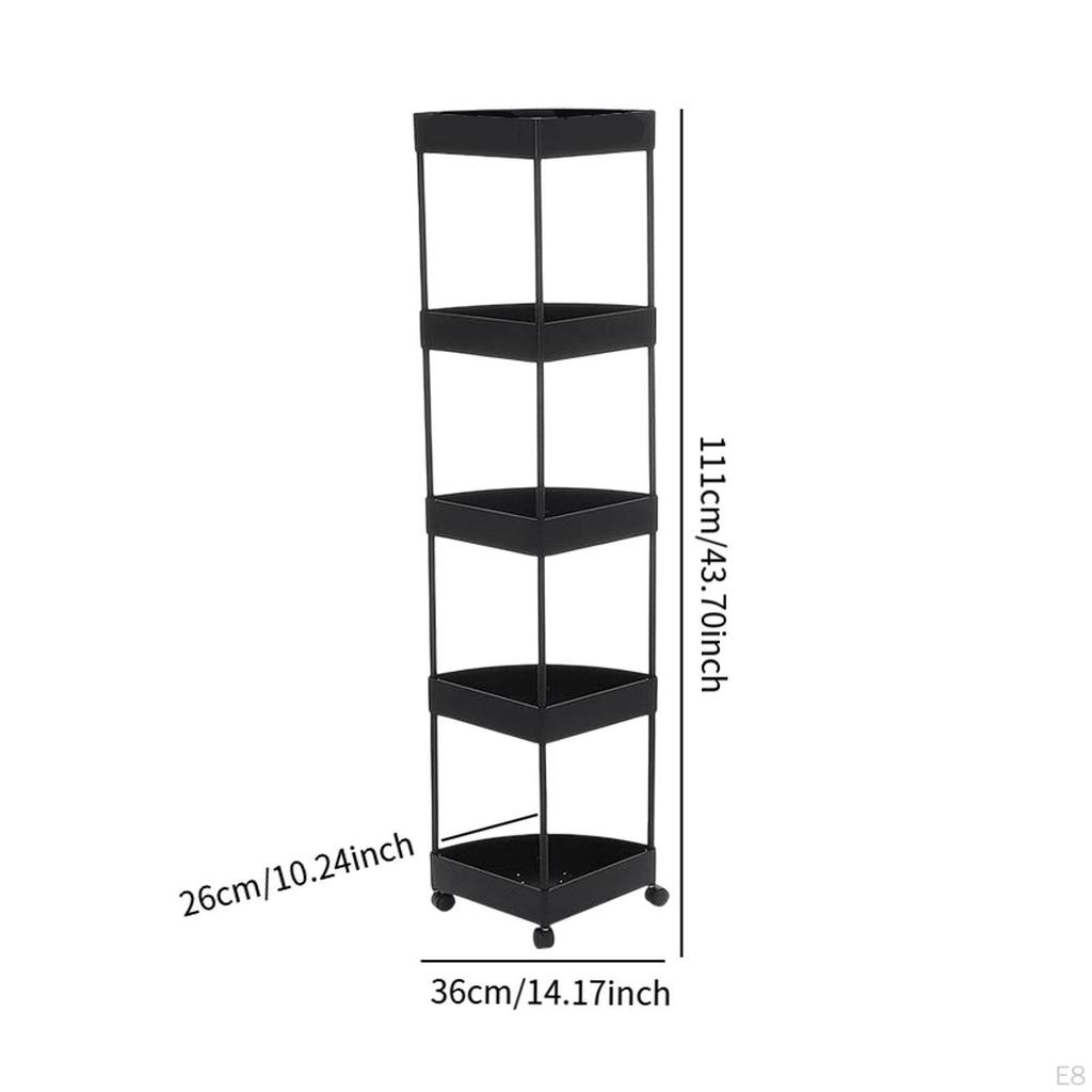 Угловая полка-держатель для хранения с колесиками, сливная корзина для ванной комнаты