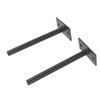 2pcs Wall Mounted Weight Plate Holder Wall Weight Storage Rack Alloy Steel Construction Diameter 1.0