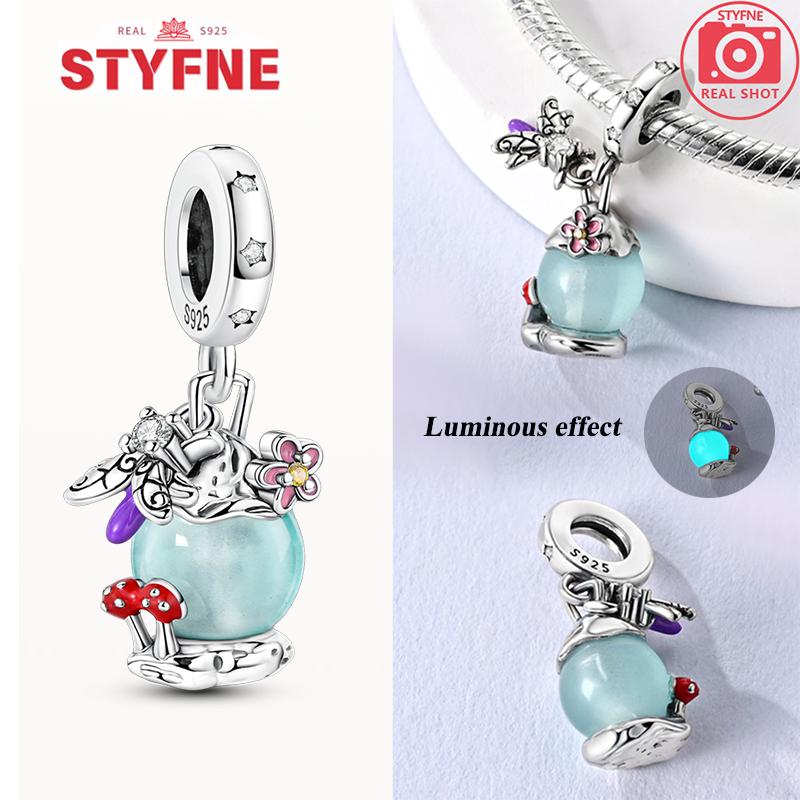 New 925 Silver Sparkling Magic Cube Love Charm Red Heart Beads DIY for Women Bracelet Fine Jewelry Gift Accessories