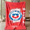 Chile Football Team Theme blanket Soft Flannel Blanket Plush Throw Blanket Cozy Sofa Bed Blanket for Home Decor