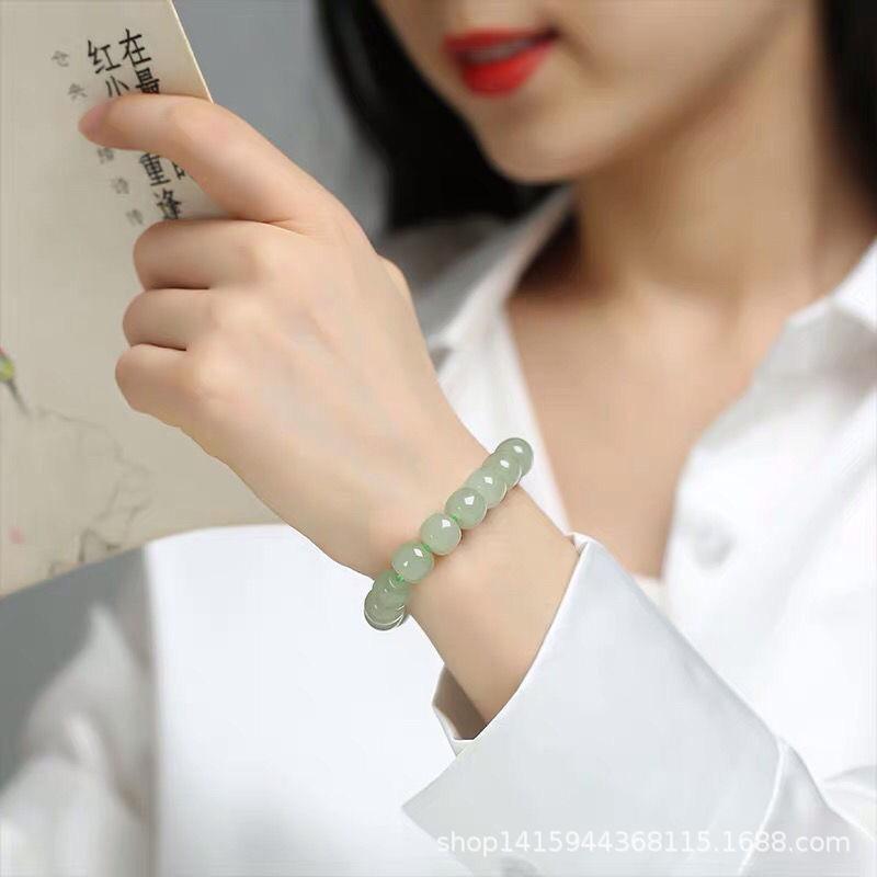 Хрустальный браслет Hongchu из натурального нефрита Хэтянь Qemuo Blue, бусины в старинном стиле