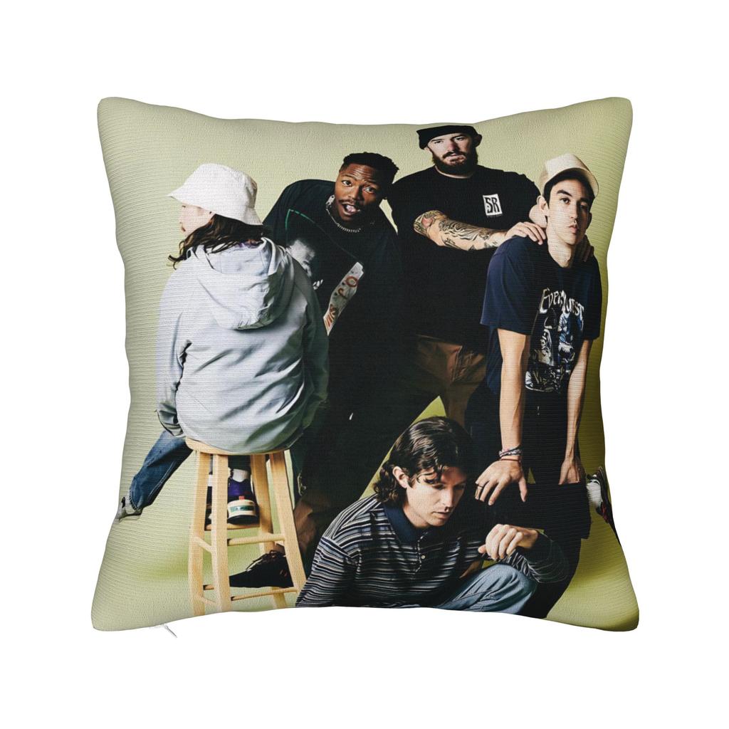 Decorative Pillow Covers Turnstile Rock Band Tour Merchandise Living Room Throw Pillow Case Cover Square Multiple Sizes