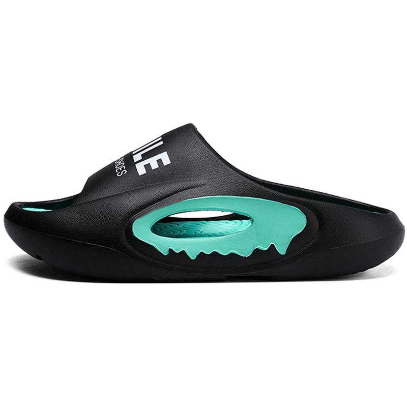 Men's Sandals Indoor Outdoor Beach Dragging Alphabet Element Women's Large Size Outdoor Beach Slippers