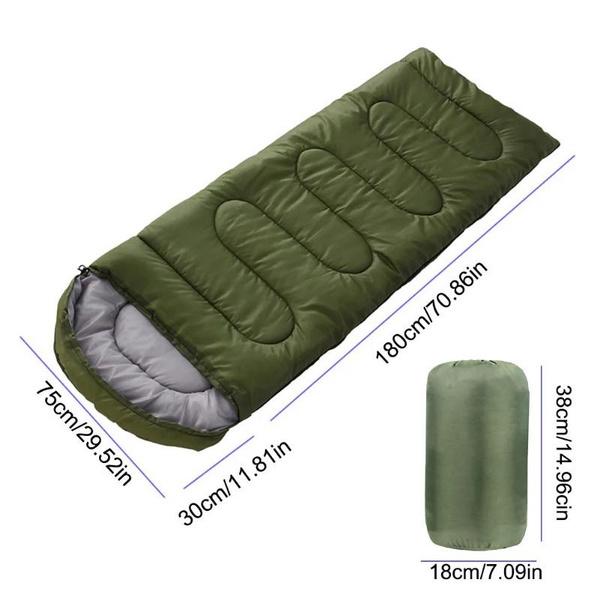 Спальный мешок для кемпинга, сверхлегкий водонепроницаемый 3-сезонный теплый конверт, спальные мешки для путешествий на открытом воздухе, походные принадлежности