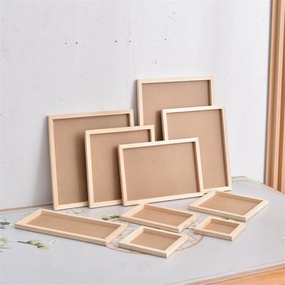 Детский подарок Деревянная заготовка Рамка для глины Креативный DIY Деревянный держатель для фото Несколько размеров Декор для вечеринки Рамка для фото Детская поделка