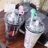 Dust-Proof Straw Topper Spill-Proof Straw Tip Cup Accessories Cat Paw Straw Cover  Party