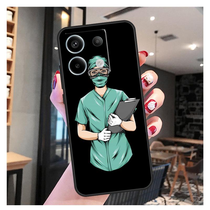 Мультяшный Чехол-Доктор Медсестра Медицина Для Xiaomi Redmi Note 13 12 11 9 10 Pro 9S 10S 11S 12S Redmi 13 12 10C 12C 13C Чехол