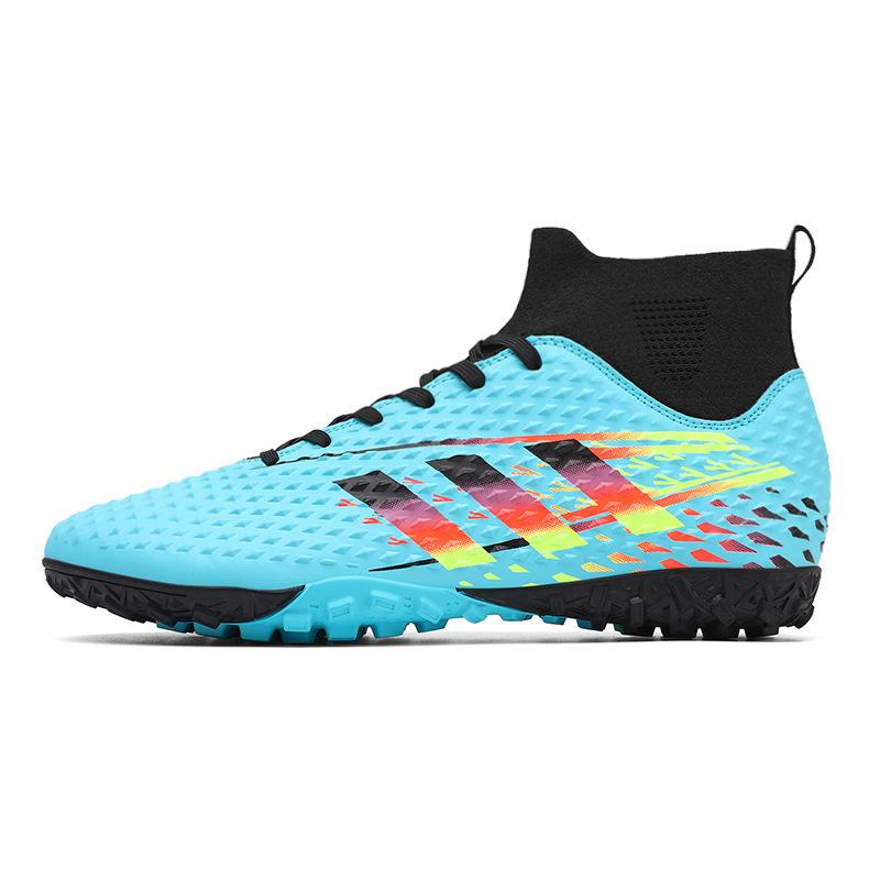 Large Size Football Shoes Men'S High-Top Young Students Game Training Artificial Turf Long Broken Nails Football Shoes