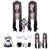 Nekopara Chocola Vanilla Костюм для косплея горничной-кошки Парик Дышащий Изысканное исполнение