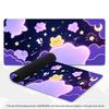 Large Size Desk Mat Yellow Cartoon Bear Star Moon Cloud Mouse Pad Extended Non Slip Keyboard Mat for Office Gaming Desktop Decor