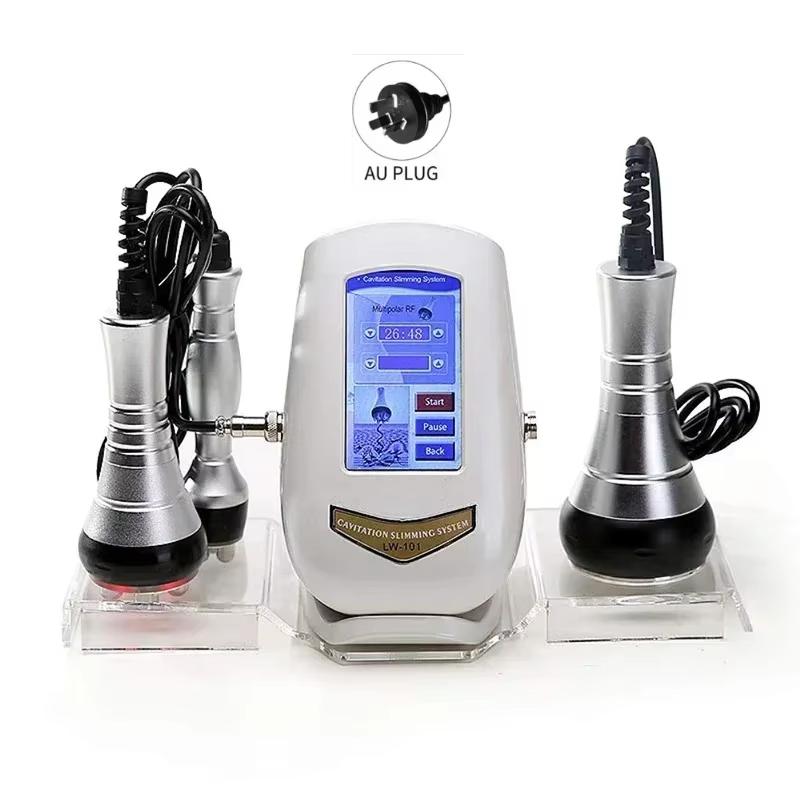 40K Cavitation Ultrasonic 3 In 1 Tool - Multi-Polar Frequency Body Slimming Machine for Anti-Wrinkle Rejuvenation & Skin Tighten