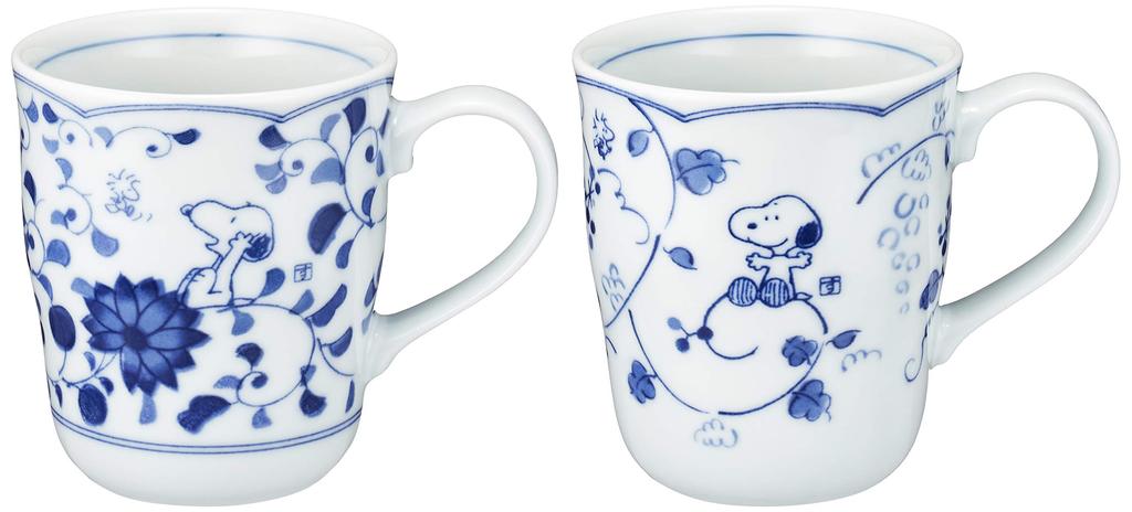 Sunupi Indigo Arabesque Pair Mug Set, ArabesqueGrape Design (Gift Boxed), Perfect Gift, 630740
