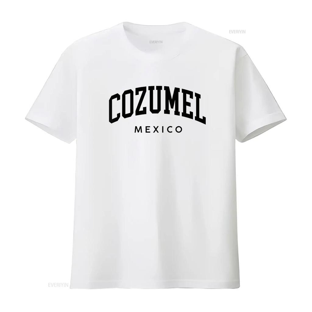 Винтажная футболка-сувенир Cozumel Mexico Retro Throwback мужская уличная мода немного дизайнерская одежда