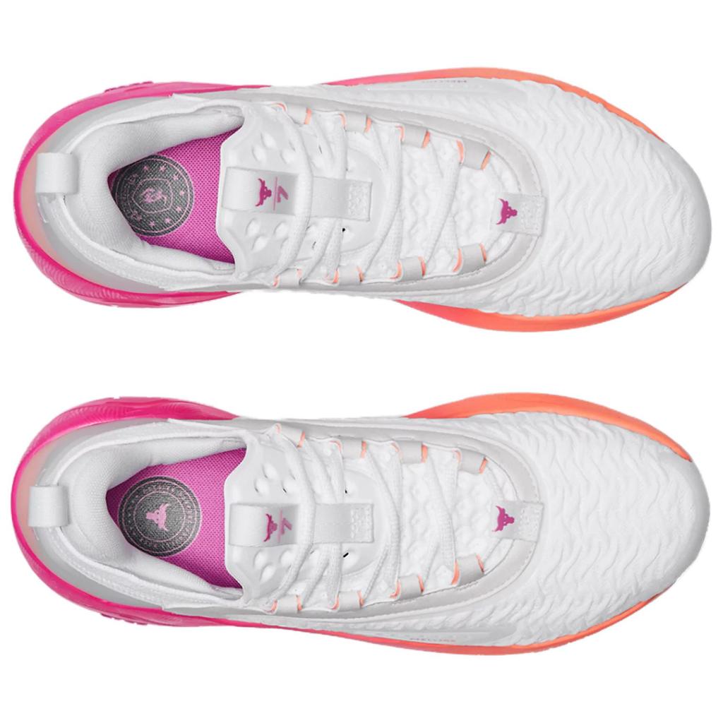 Under Armour Project Rock 7 White Vivid Magenta Men Sneakers 3027600-101