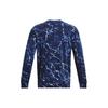 Under Armour Свитшот Project Rock Rival с принтом из флиса Crew, мужские свитшоты Midnight-Deep-Blue 1380119-410