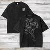 Attack Anime Scout Washed Distress Harajuku Titans Top T-Shirt T-Shirt Graphic T-Shirt Season 3 Group Crew Neck