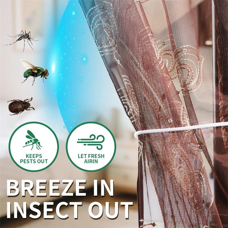 Портативная летняя противомоскитная дверная штора Магнитная сетчатая дверь Безгвоздевая разделительная дверная штора Противомоскитная
