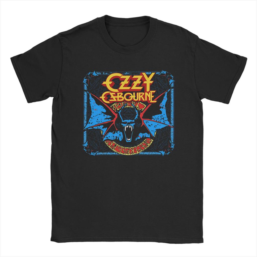 Unique Ozzy Osbourne TShirt Men Women Crewneck Cotton T Shirt Short Sleeve Tee Shirt Loose and Casual Clothing
