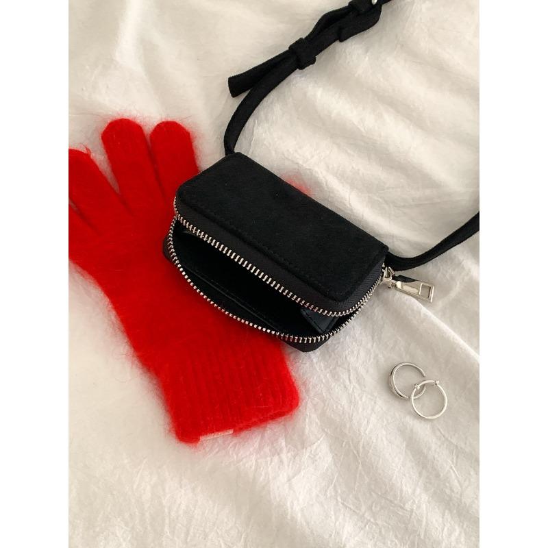 Новая маленькая квадратная сумка, женская сумка-мессенджер, высококлассная монетница, простая одноплечевая сумка для губной помады, наушников, мини-сумка из замши.