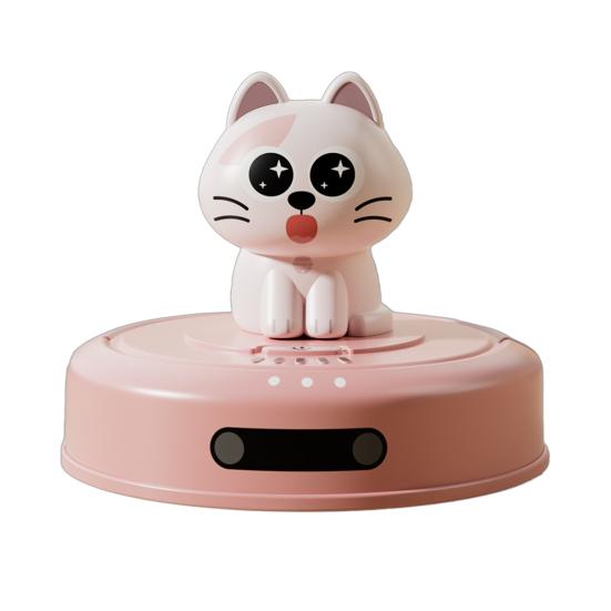 Кошка Робот Пылесос Машина Игрушка Инерционный Привод Оттягивание Назад Мультяшный Котенок Подметальная Машина Транспортное Средство Развивающая Игрушка Малыши Мальчики Девочки Подарок
