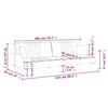 Black Fabric Sleeper Sofa with Armrests