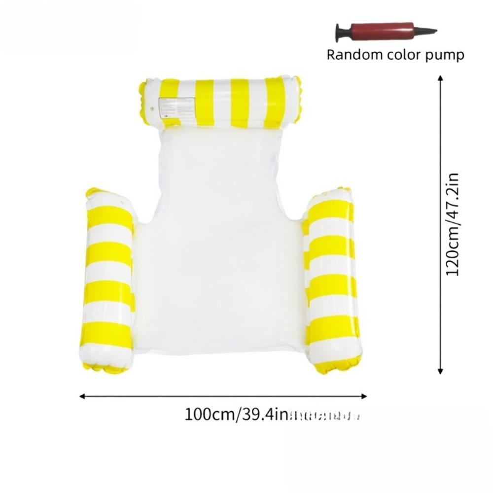 1pc Tube Inflatable Floating Bed-Portable Foldable PVC Pool Float for Adults,Durable Outdoor Water Relaxation for Home&Vacations