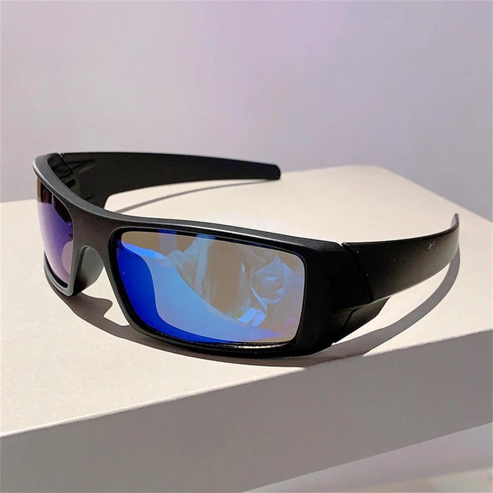 Rectangular Around Frame Sunglasses Men Outdoor Driving Cycling Eyepiece Women  Sun Glasses Anti Uv400 Shades
