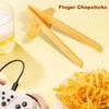 1 Pair Finger Chopsticks Food Grade Reusable Gamers Chopsticks Snack Tong Chip Grabber Tools Food Holder Clip Tweezers Gamer Christmas Gift