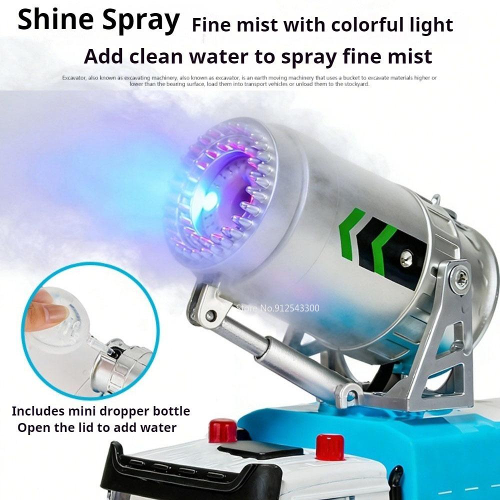 1:32 Electric Vacuum Cleaner Car Fire Truck Model Toy Music Light Pull Back Alloy Engineering Vehicle Models Gifts for Child