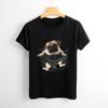 Dog Lover Shirt Pug Dog In Pocket Cute Dog Lover T Shirt Graphic Shirt Casual Short Sleeved Female Tee T-Shirt Size S-4XL