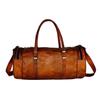 Handmade Genuine Goat Leather Men's Travel Luggage Gym New Duffel Brown Bag
