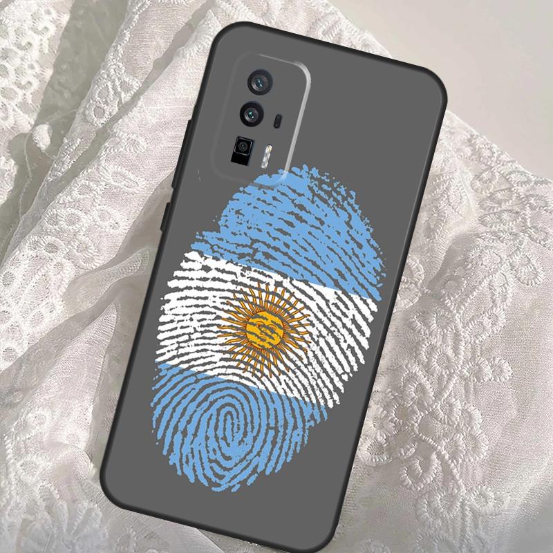 Argentina Flag Case For Xiaomi 14T Pro 13T 12T 11T 13 14 Ultra POCO X6 F6 Pro M6 X3 X5 M5s F3 F5 Cover