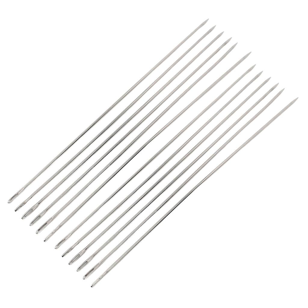12Pcs Large Eye Sewing Needles Yarn Twine Knitting Art Crafts Steel Embroidery Thread Needle Kit