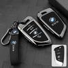 EUCQ6 Zinc Alloy Leather Car Remote Key Case for BMW F10 F11 F20 F25 F30 F31 F34 G20 G30 X3 X4 I3 M3 M4 1 3 5 Series Accessory