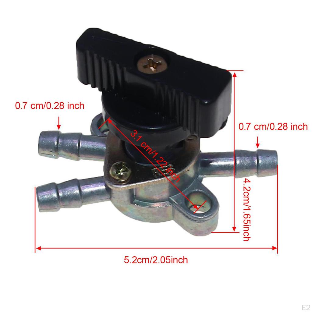 3 Way Fuel Gas Petcock Tank Valve Shut Off Switch for 150cc 110cc 50cc