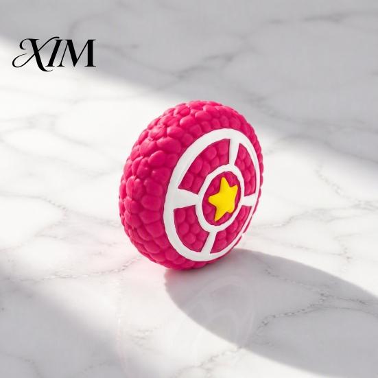 Interactive Pet Toys for Boredom And Anxiety Round Shield Dog Toy, Squeaky Latex Chew Training Dogs Fetch Teeth Cleaning Toy Small Medium Tartar
