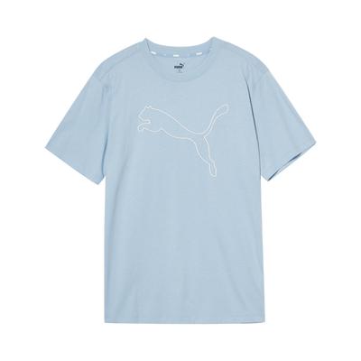 Puma Повседневная дышащая футболка с коротким рукавом и заниженной линией плеч, женские топы, светло-голубой цвет 673412-79