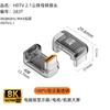 2Pcs HDMI 2.1 Male to Female Adapter 8K 60Hz, ABS Transparent HDTV Extender Converter 90 Degree Angle for TV Monitor Laptop Gaming