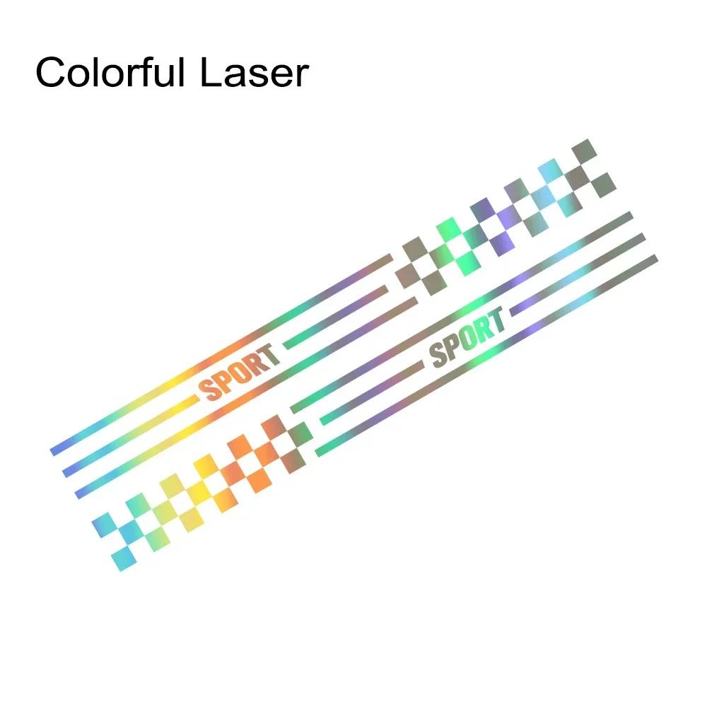 2PCS Car Door Side Stickers Waterproof PVC Vinyl Decals For Tesla Model Y Auto Body Styling DIY Decoration Stickers Accessories
