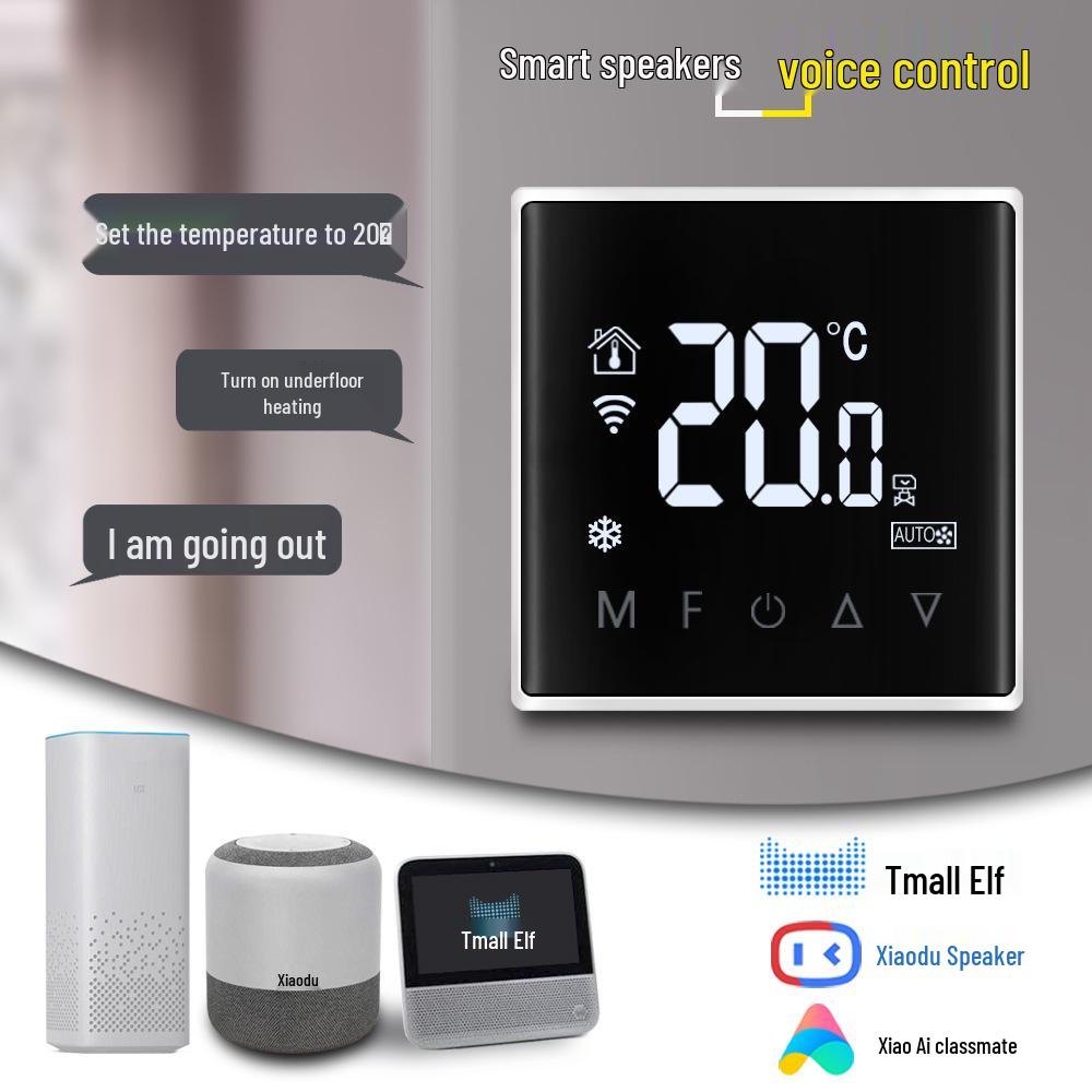 Умный термостат для кондиционера и панель дистанционного управления фанкойлом Tuya Zigbee WiFi