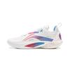 New LiNing Speed 10 Cushioning, Wear Resistant Low Top Basketball Shoes Men's White Pink Blue ABAT085-76