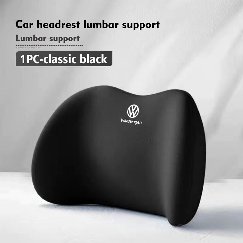 LEG1 For Volkswagen VW Car Neck Waist Pillow Breathable Fabric Memory Cotton Fatigue Relief Polo Jetta Sagitar Magotan Passat B5 B6