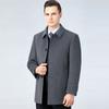 Winter Middle-aged Dad Double-sided Cashmere Coat Men's Medium-length Thickened Woolen Woolen Coat