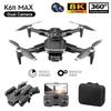 New K611 MAX Drone 4K Profissional Dual-camera Obstacle Avoidance Optical Flow Positioning Folding Aerial FPV Brushless Dron Toy