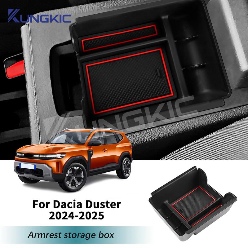 For Dacia Duster 3 2024 2025 2026 Car Center Console Armrest Storage Organizer Box Auto Dacia Duster 3 2025 Accessories