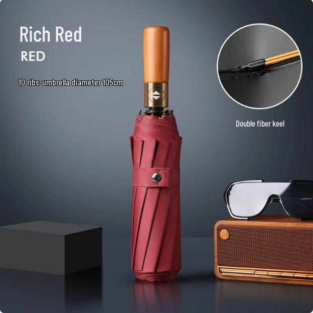 Пользовательский УФ Черный Клей Зонт от Солнца и Дождя – Женский Трехсложный Дизайн с Нанесением Логотипа.